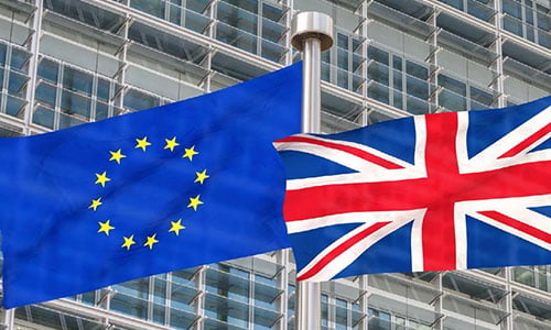 EU and UK Flags